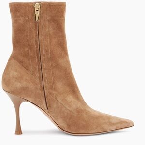 NWT Gianvito Rossi Dunn suede ankle boots in camel, size 36